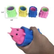 2 PIECES OF FUNNY SQUIRRELL POPPING OUT OF TREE TRUNK TOY squeeze hand TY515 new