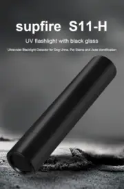 2PK UV Ultra Violet LED Flashlight Blacklight Light 365 nM Inspection Lamp Torch