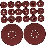 50pcs Aluminum Oxide Sandpaper Pads for Drywall Sander 225mm 8 Hole Sandpaper Set Drywall Polishing Discs Assorted Grits