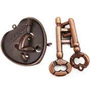 Classic Intelligent Lock Toy Brain Tester Development Alloy Key Puzzle8779
