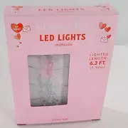 Valentines Day Home Décor LED String Bears 6.3 ft. Battery Powered Lights NEW