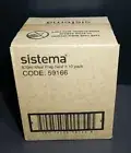 ~Sistema~ 10 Pack Nest It Meal Prep Food Storage Containers w/Lids ~Green~ 870ml