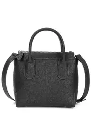 Tiffany & Fred Paris Quilted Canvas & Leather Top-Handle Crossbody