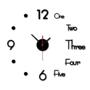 Modern DIY Acrylic Numbers Home Office Wall Clock Mirror Sticker Mechanism