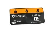 Mopar 68275745AA Air Conditioning System Label