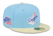 New Era Los Angeles Dodgers Doscientos Blue 59FIFTY Fitted Hat Size 7 1/4 New