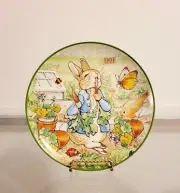 Williams Sonoma Peter Rabbit Salad Plates Set of 4 Easter NEW