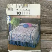 Simplicity House Sewing Pattern 10 Beds 8472