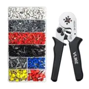VLIKE Ferrule Crimper Pliers Set Wire Crimping Tool Kit with 1800 Terminal Co...