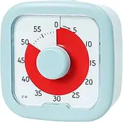 Visual Timer for Kids,60 Minute Countdown Timer, Desk Timer for Classroom Office Kitchen,Pomodoro Timer,Kitchen timers for Cooking, Time Management with Silent (Blue)