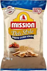 Mission Deli Style Strips, White Corn Chips, 500 g