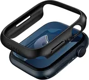 [Spigen] Thin Fit Case Designed for Apple Watch Series 9/8/7 (45mm) Exact Fit Ultra Slim Hard Cover - Black
