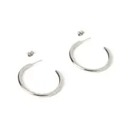 Harper Hoop Earrings - Silver