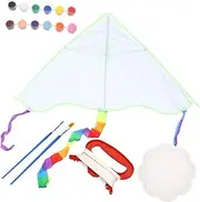 Happyyami Kite Making Kit Boys and Girls Interactive Kite Toy Set for Ages 4-8 Family