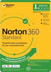 Norton 360 Standard 10GB 1 User 1 Device 1 Year PC MAC Android