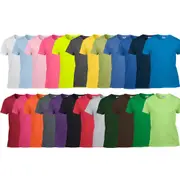Female Ladies Women's Heavy Cotton Blank Plain Basic T-Shirt Tee Tops