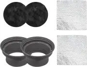 RECOIL Foldable Silicone 6.5” Car Speaker Baffle Kits with Egg Crate Foam and So