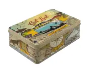 Nostalgic Art 23cm/2.5L Flat Tin Metal Storage VW Get Lost Rectangle Container