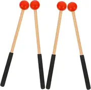 ERINGOGO 2 Pairs Xylophone Mallets and Drumsticks for Marimba Percussion Instruments Elegant Design Comfortable Grip Durable Performance