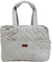 Dog Purse Carrier, Pet Carrier Tote with Pockets, Breathable Soft-Sided Pet Bag for Shopping Travel, Pet Carrier Purse for Small Medium Dog Cat,S 34x16x25cm-Grey