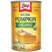 Libby's 100% Pure Organic Canned Pumpkin 15 oz can (Case Pack of 24)