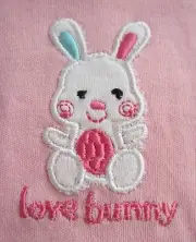 Baby's 1st First 3-PIECE Love Bunny Valentine's Day Easter One Piece Set 3-6 Mo