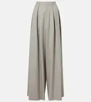 [Ralph Lauren Collection] Ralph Lauren Collection Greer wool wide-leg pants AU 12 grey