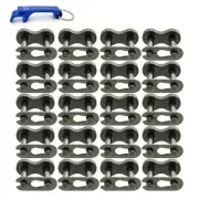 20pcs 420 Chain Master Link For 50cc 70cc 90cc 110cc 125cc 140cc 150cc 160cc ...