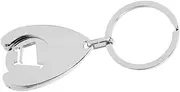 [jojofuny] Metal Shopping Cart Token Keychain Lightweight Supermarket Trolley Coin Easy to Carry Shopping Cart Token Pendant for Everyday Use Practical Keyring Accessory