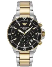 [Emporio Armani] Chronograph Watch AR11680 in Two Tone