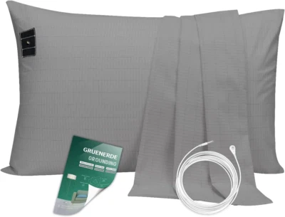 Grounding Pillowcase King with 10% Silver Fiber Conductive Grounding Pillow Case