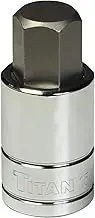Titan 15617 1/2-Inch Drive x 17mm Hex Bit Socket