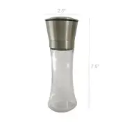 Stainless Steel Brushed Mill Salt Pepper Manual Bottle Grinder Glass Bottle Tool