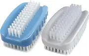 Two Sided Nail Brush for Cleaning Fingernails Hand Foot Scrub Brush Fingernail Cleaning Brush,2 PCS
