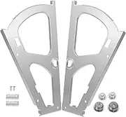 WHAMVOX 2pcs Shoe Cabinet Tipping Frame Cabinet Door Hinges Bracket for Shoe Cabinet with Parts Handles for Dresser Drawers Kitchen Cabinet Hinges Drawer Handles Dresser Handles Iron Grey