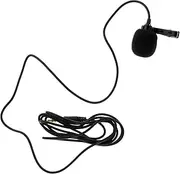 FRCOLOR 1 Set Professional Omnidirectional Lavalier Microphone Clip Condenser Mic for Remote Teaching Vlog and Recording Compatibility for Smartphones Laptops and Cameras