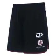 Manly Sea Eagles 2024 NRL Mens Black Gym Shorts Zip Pockets Sizes S-7XL BNWT