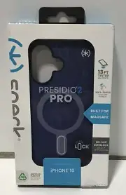 Speck Apple iPhone 16 Presidio2 ClickLock Case with MagSafe Coastal Blue