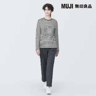 【MUJI 無印良品】女有機棉柔滑圓領長袖T恤(共5色)