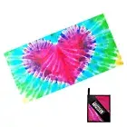 70*140cm Girls Beach Towel Beach Swimming Bath Towel Beach Blanket with Net Bag