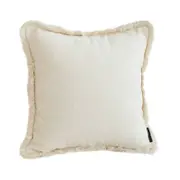 SOGA 45CM Creamy White Chenille Throw Pillow