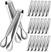 LIFKOME 18Pcs Mini Tongs Serving Tongs for Ice Sugar Salad Appetizers Durable Easy to Use Kitchen Tools for Home Restaurant