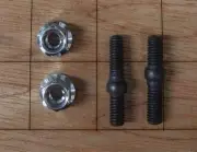 V224000031 (x2) + 43301903933 (x2) ECHO chainsaw guide bar studs BOLTS + NUTS !!