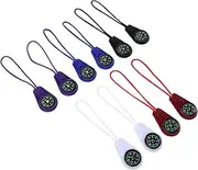 KOMBIUDA 10pcs Portable Mini Compass Accurate Outdoor Pocket Navigation Tool for Hiking Camping and Survival Kits Includes and Compasses with Lanyard