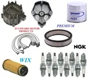 Tune Up Kit Filters Cap Wire Spark Plugs For OLDSMOBILE CUTLASS V8 7.5L 1976