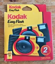 Kodak Easy Flash Single Use Camera Disposable Film New Sealed Two Pack