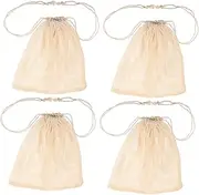ASAKKURA 4pcs Seafood Steam Bags Reusable Boil Bags for Cooking Seafood for Crab Shrimp and Shellfish Convenient Pot Use