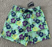 NWT 100% Authentic Vilebrequin MOOREA Swim Trunks - GREEN - L - MEN - LARGE