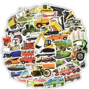 50 Pcs Vehicle stickers for kids