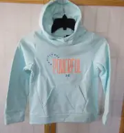 NWT Under Armour AF Positive 100% Recycled Poly Hoodie Pullover Youth M (10-12)